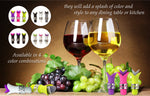 Silicone Wine Bottle Stopper Pourer - (Black White Grey)