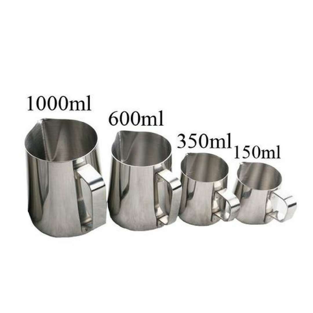 Stainless Steel Milk Frothing Pitcher -  150ml 350ml 600ml 1000ml