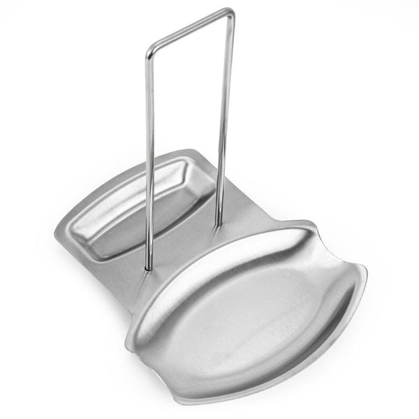 Stainless Steel Spoon Rest with Lid Holder