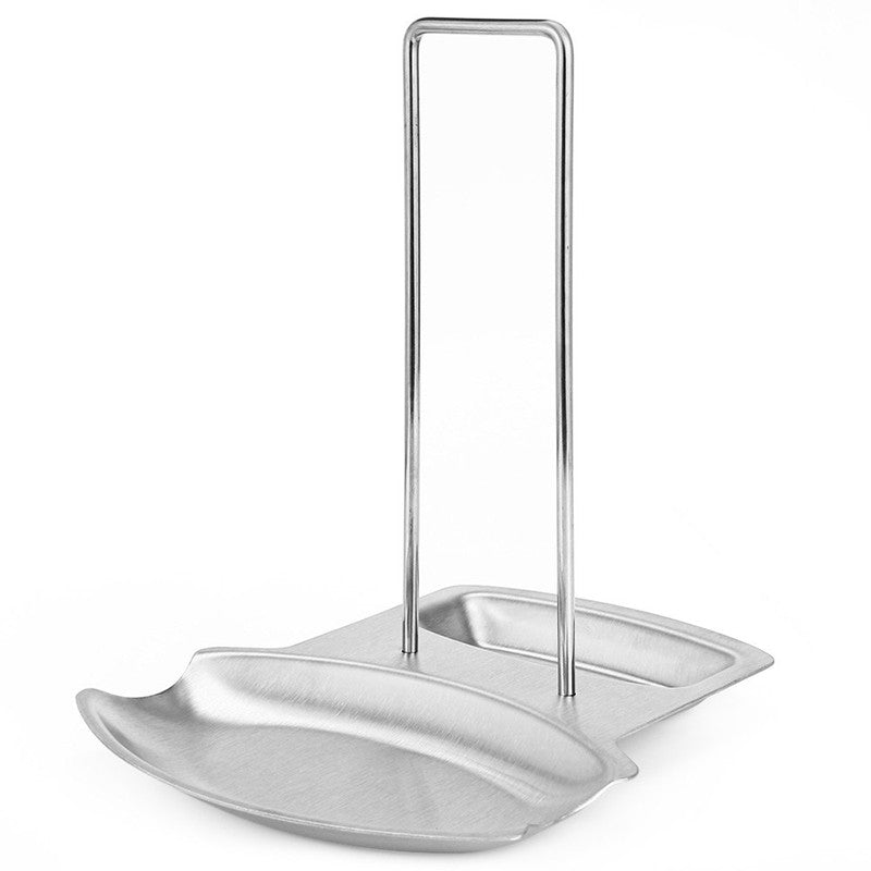 Stainless Steel  Pot Lid Stand and Spoon Rest - A Convenient Holder Kitchen Accessories Pan Pot Rack Cover Stand