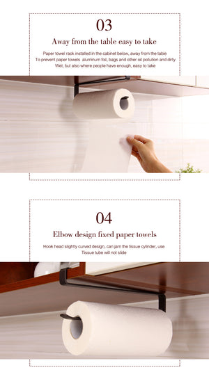 Paper Towel Roll Hanging Holder - Brown