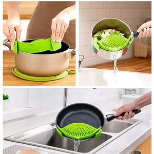 Silicone Clip On Pot Strainer