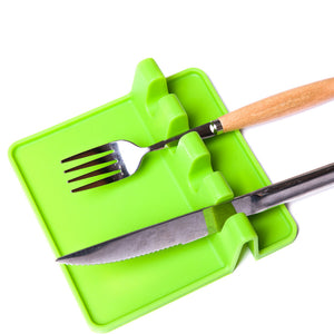 Silicone Spoon Rest 4 Slot Utensil Holder