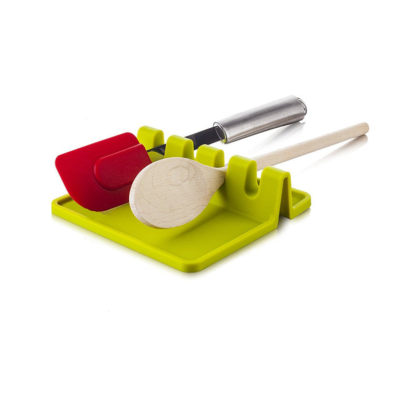 Silicone Spoon Rest 4 Slot Utensil Holder