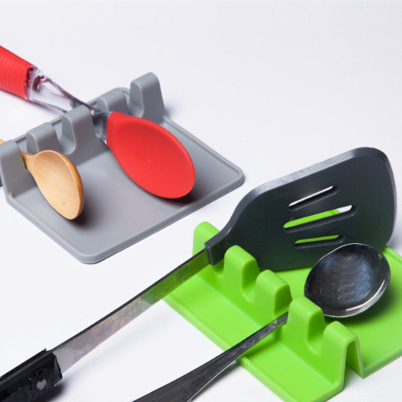Silicone Spoon Rest 4 Slot Utensil Holder