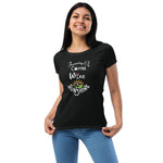 Running on Coffee, Wine & Sunshine - Women’s fitted t-shirt