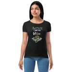 Running on Coffee, Wine & Sunshine - Women’s fitted t-shirt