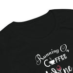 Running on Coffee, Wine & Sunshine - Women’s fitted t-shirt