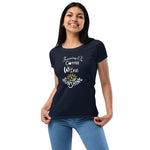 Running on Coffee, Wine & Sunshine - Women’s fitted t-shirt