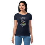 Running on Coffee, Wine & Sunshine - Women’s fitted t-shirt