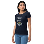 Running on Coffee, Wine & Sunshine - Women’s fitted t-shirt