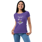 Running on Coffee, Wine & Sunshine - Women’s fitted t-shirt