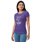 Running on Coffee, Wine & Sunshine - Women’s fitted t-shirt