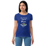 Running on Coffee, Wine & Sunshine - Women’s fitted t-shirt