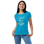 Running on Coffee, Wine & Sunshine - Women’s fitted t-shirt