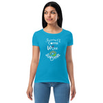 Running on Coffee, Wine & Sunshine - Women’s fitted t-shirt